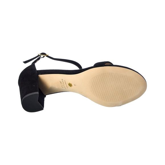 Stuart Weitzman Nearlynude Suede Sandal - Picture 4 of 5